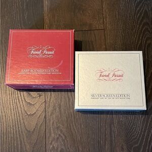Trivial Pursuit 1983 Baby Boomer & Silver Screen Edition Subsidiary Card Sets